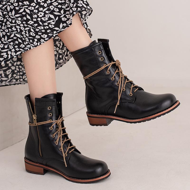 San Sebastia Calfskin Leather Women’s Stack Heeled Ankle Boots | Ankle Boots Ankle Boots Ankle Boots